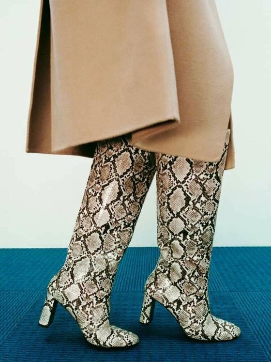 Botas animal print de Zara