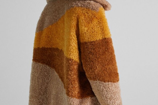 Abrigo de pelo de Bershka