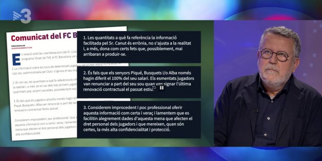 Lluís Canut en Onze TV3