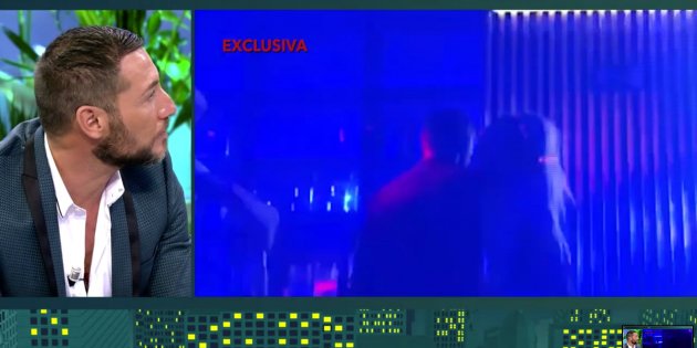 Antonio David Flores con Marta Riesco en discoteca Telecinco