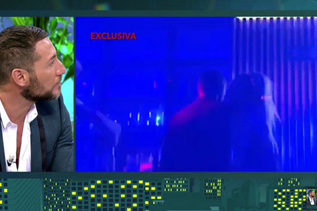 Antonio David Flores con Marta Riesco en discoteca Telecinco
