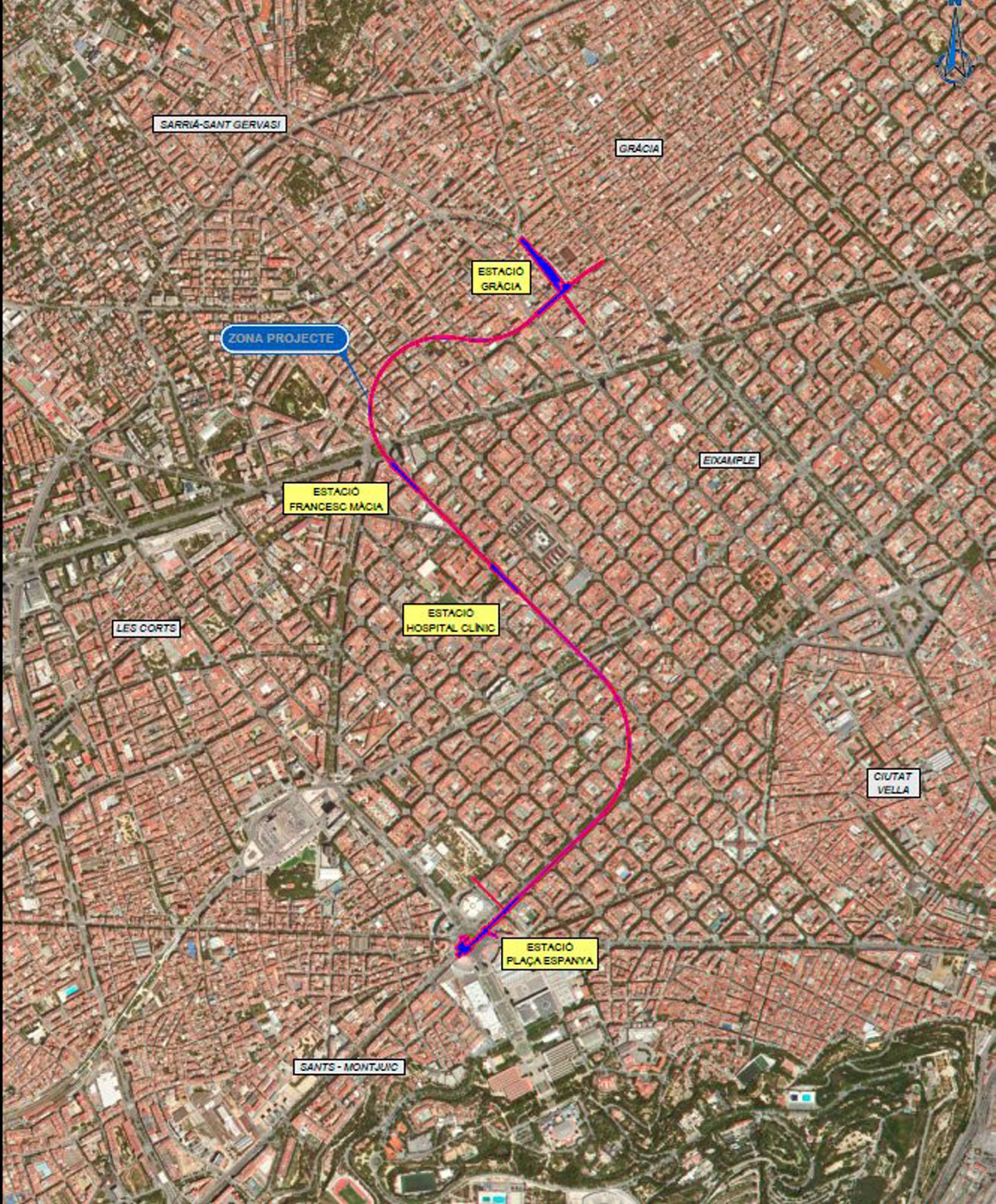 Las obras preliminares para prolongar la L8 hasta Gràcia empezarán en verano