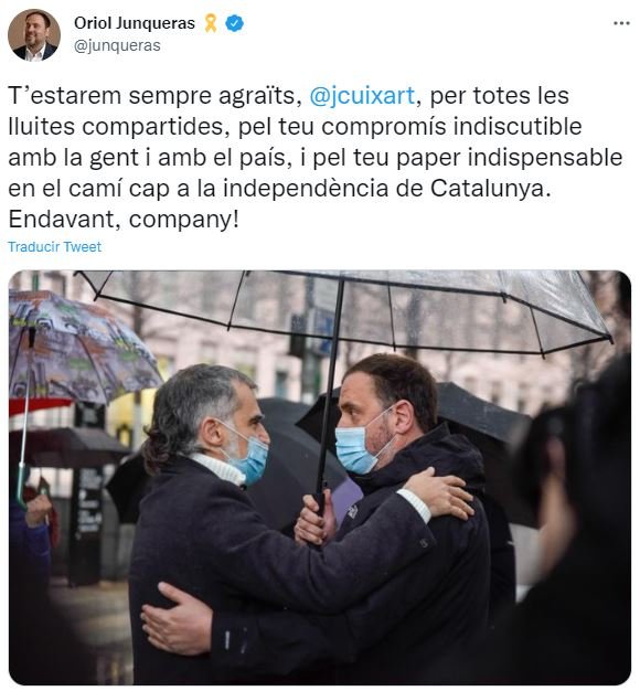 tuit Junqueras Jordi Cuixart