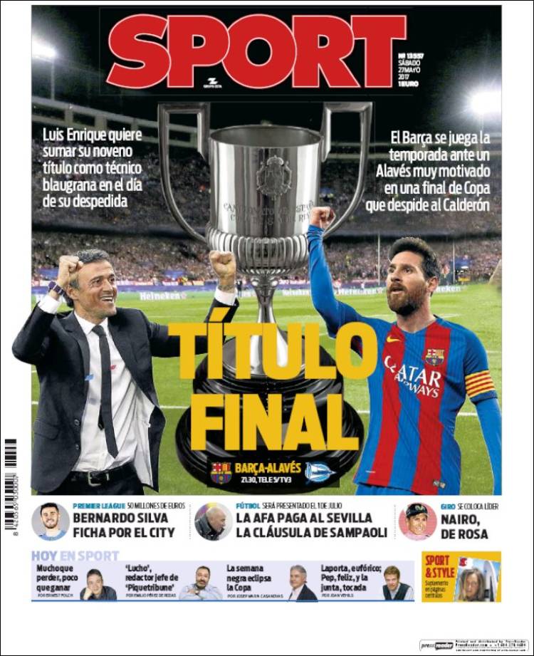 Sport Portada 27 05 2017