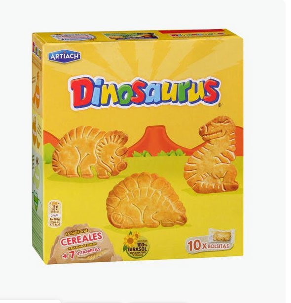 Galetes Dinosaurus amb cereals d'Artiach a la venda en Mercadona1