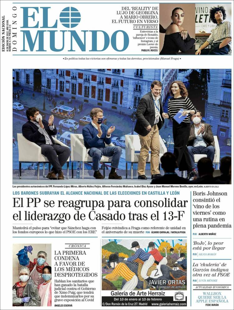 portada el mundo 16 enero 2022 portada el mundo 16 enero 2022