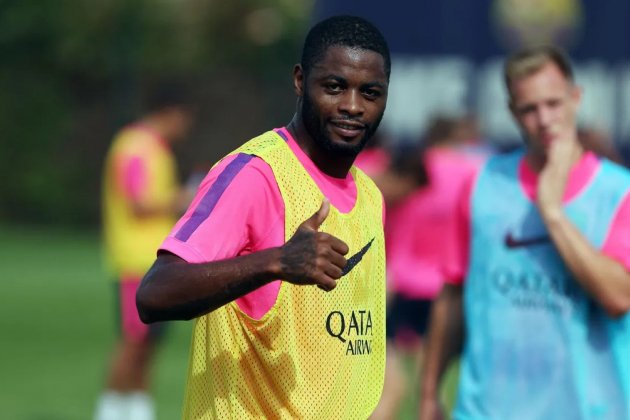 Alex Song Barca entrenamiento FC Barcelona