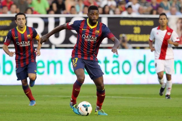 Alex Song Xavi Hernandez Barca FC Barcelona