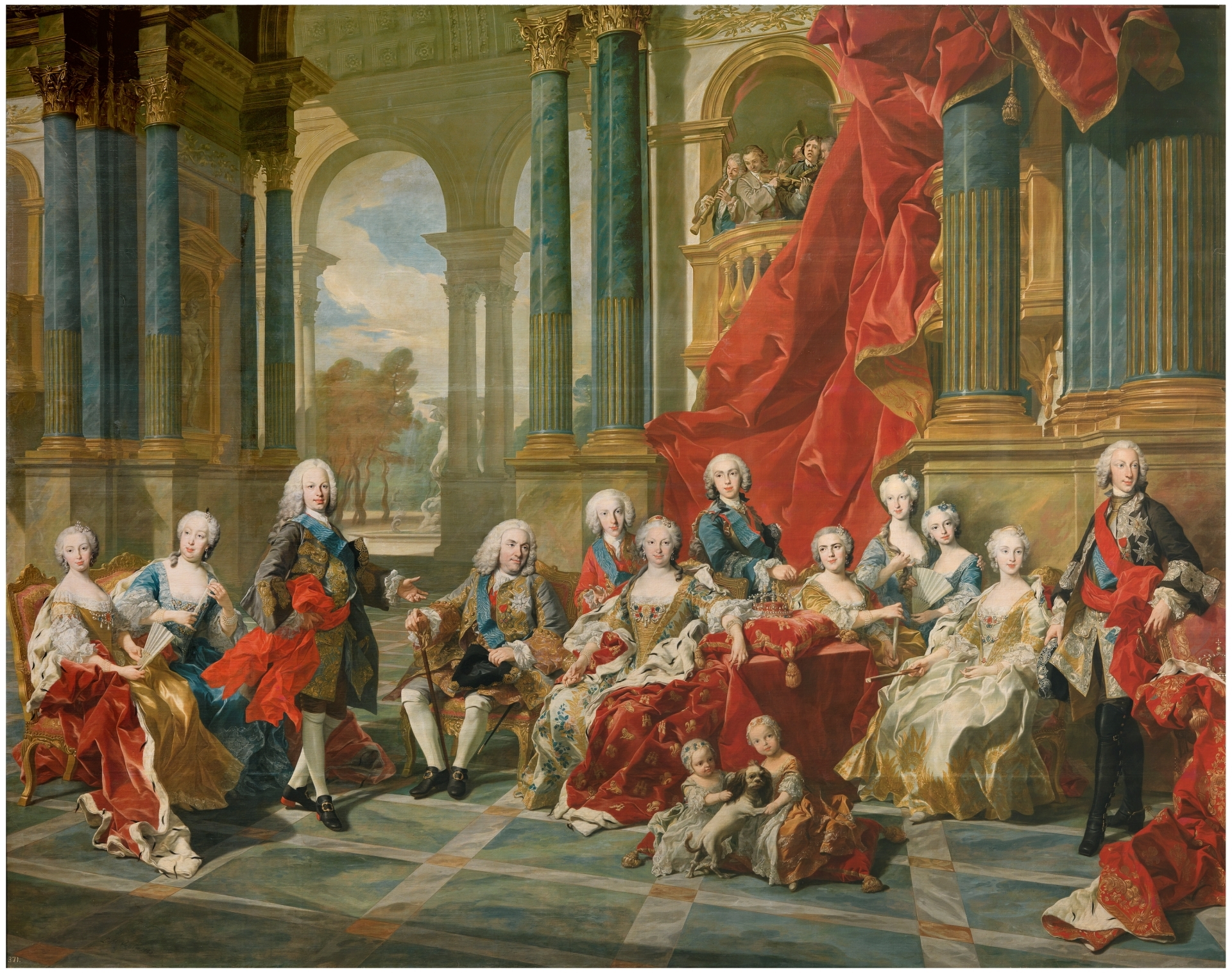 La familia de Felipe V, el primer Borbón hispánico