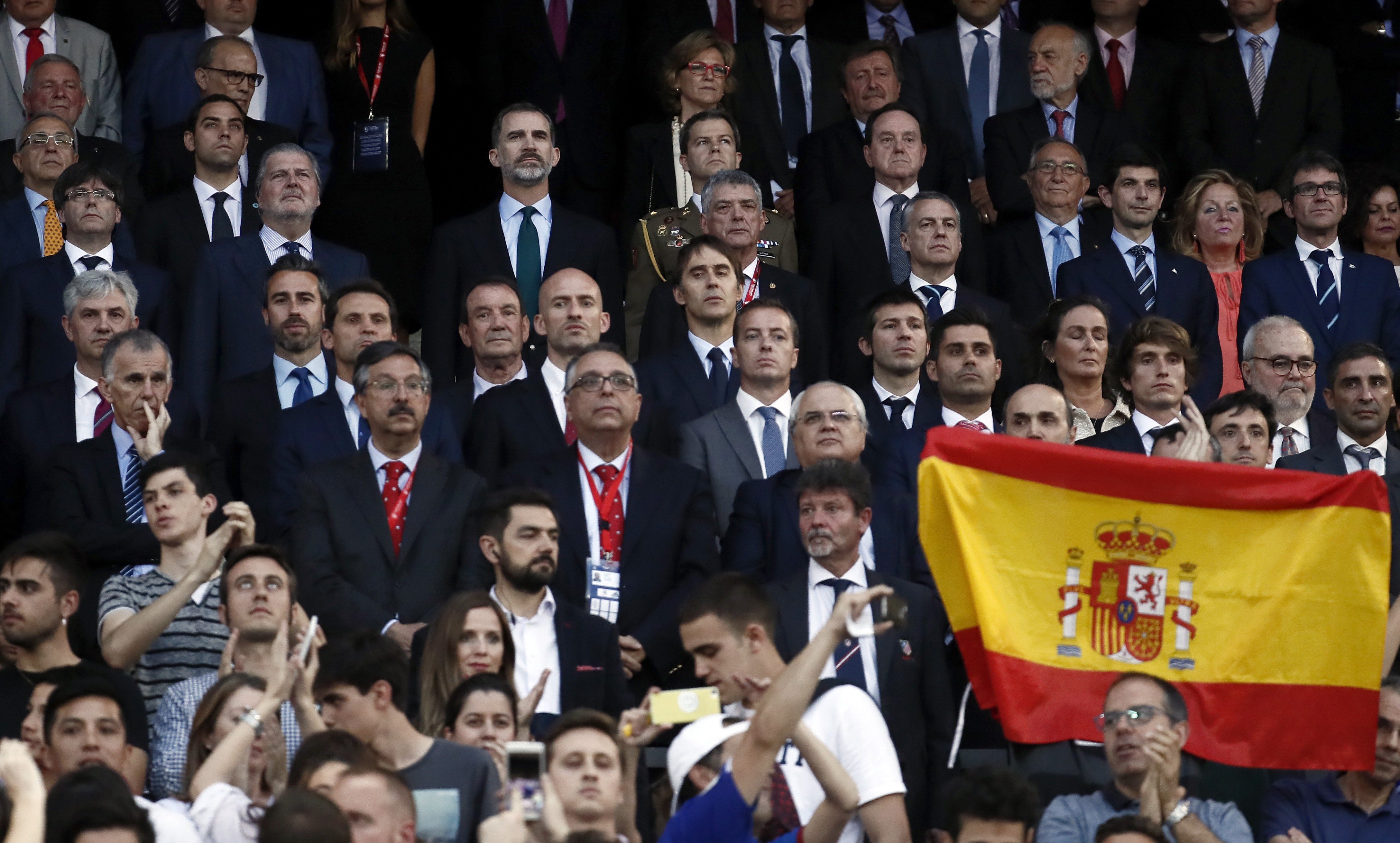 Pitada al himno de España por tercer año consecutivo