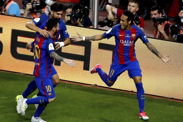 Messi Neymar André Gomes EFE