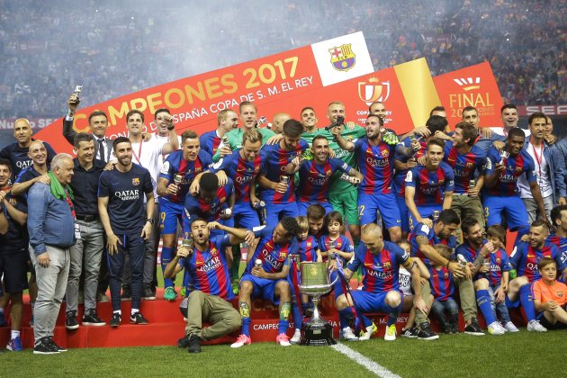 Celebracio Barça Alabes Copa Rei EFE