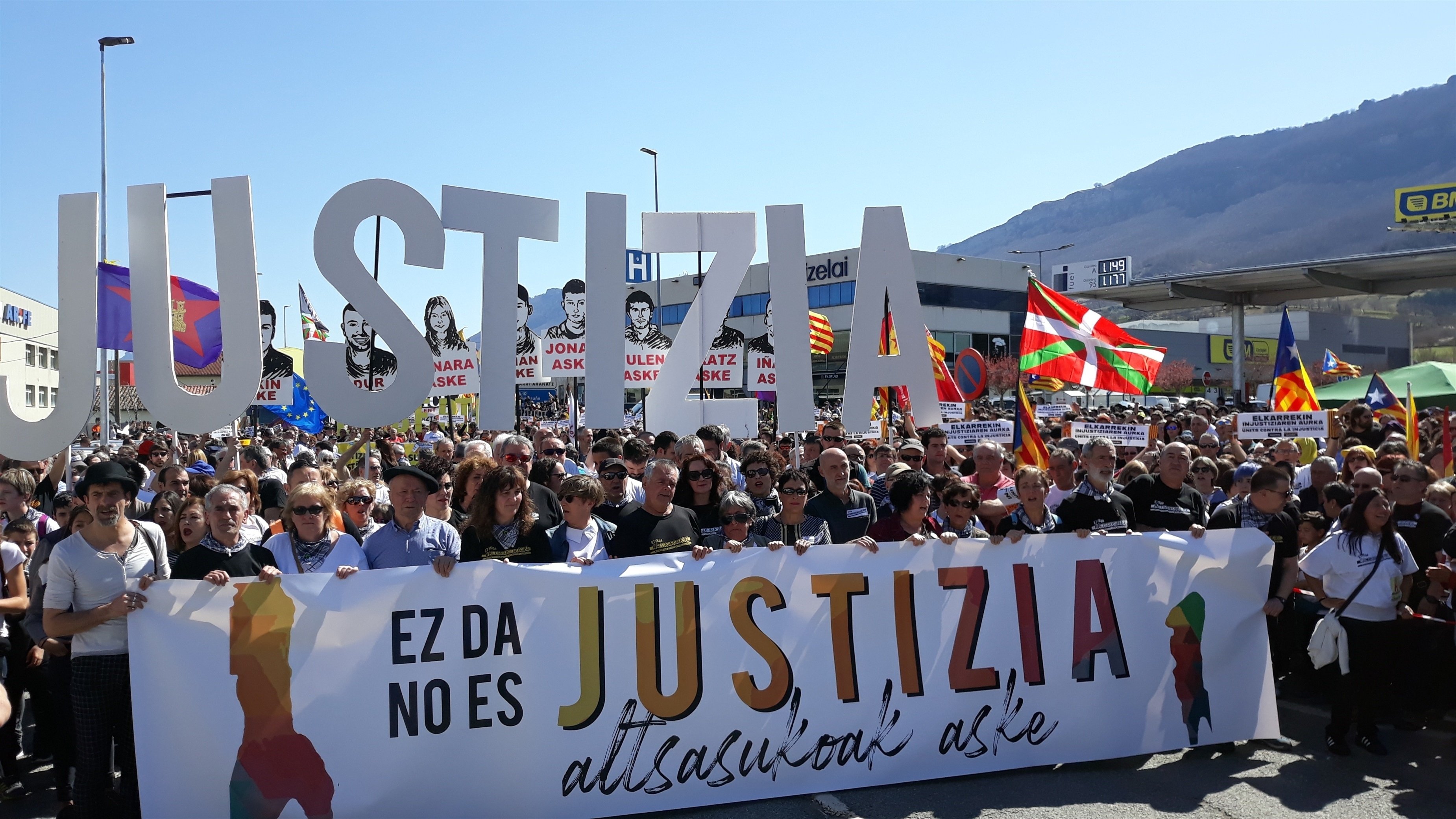 Manifestación contra la sentencia del caso Altsasu   Europa Press