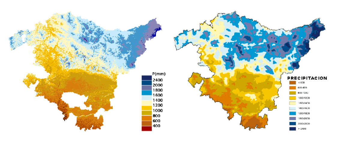 Precipitació País Basc