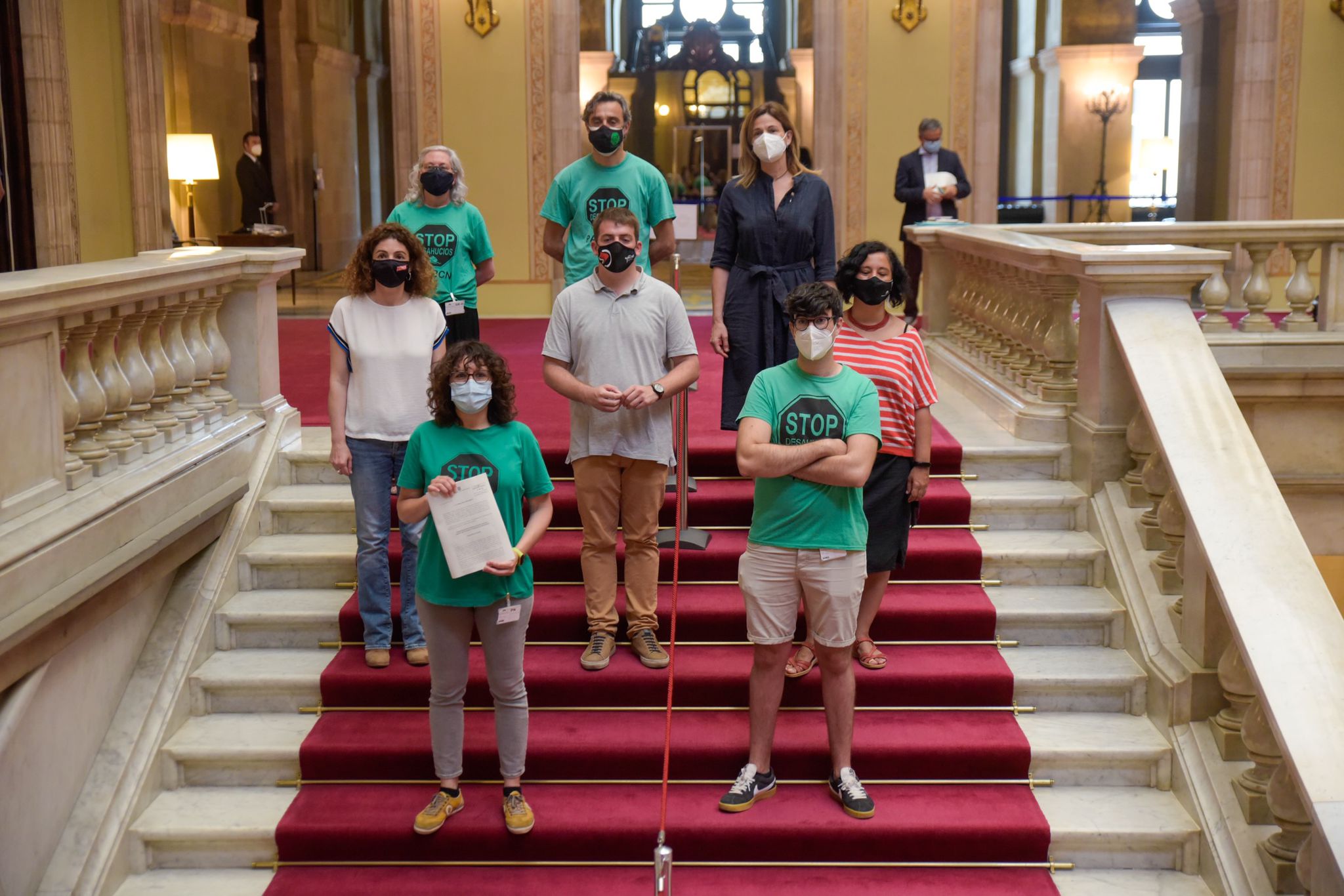 Acord d'ERC, Junts, CUP i comuns per una nova llei antidesnonaments amb la PAH