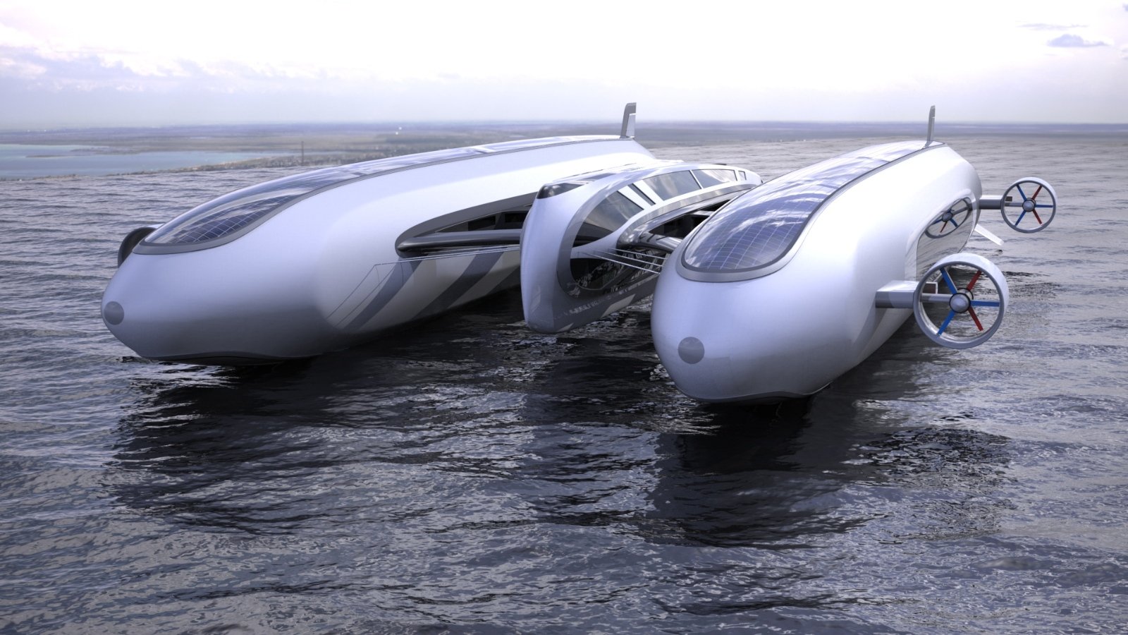 Un vaixell per a mulitimillonarios que també vola com si fos un zepelí