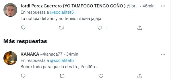 Socialité teléfono Iñaki críticas Twitter