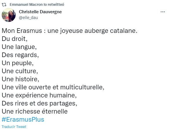 Emmanuel Macron retuitea mensaje catalán Twitter