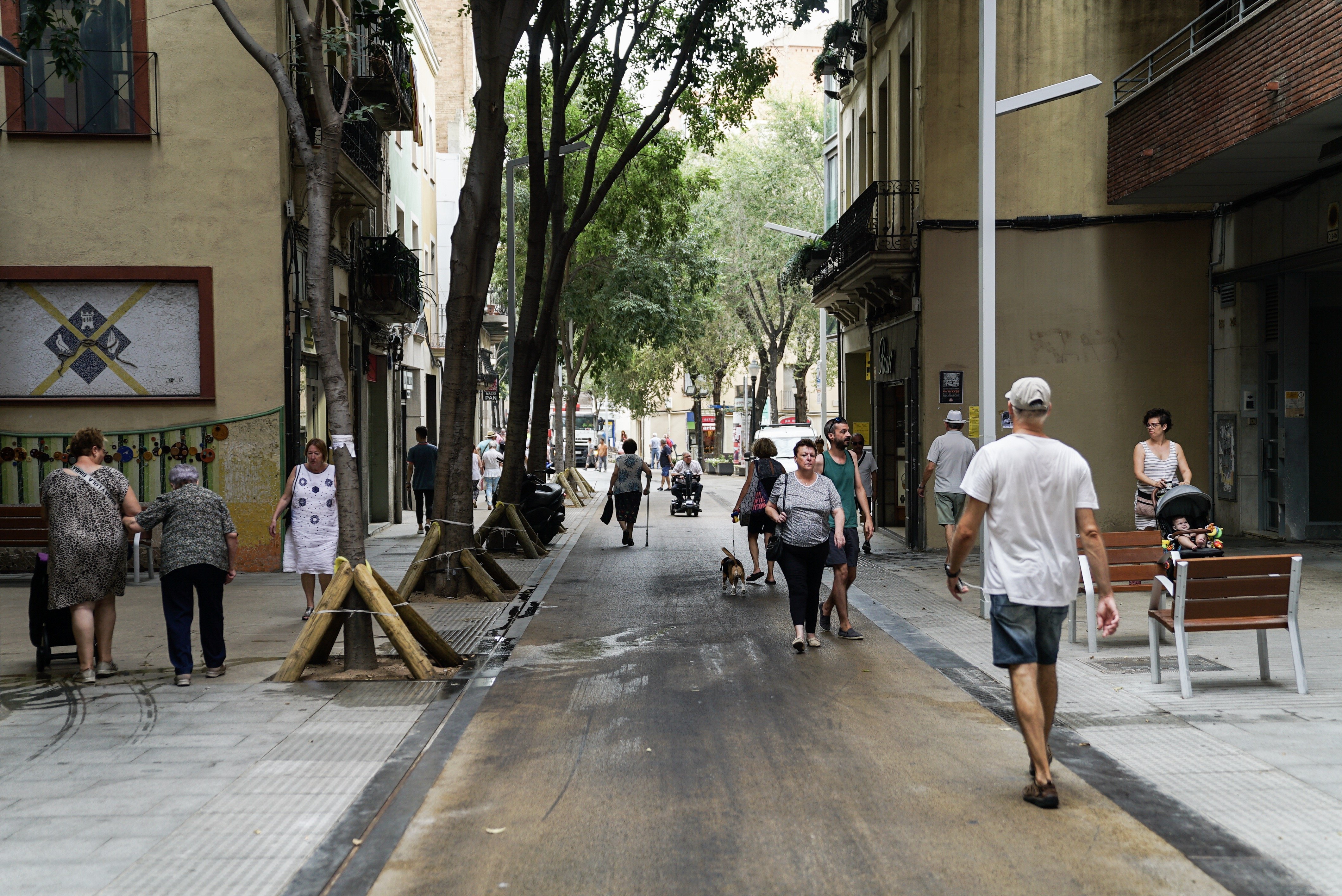 Barcelona reanuda el lunes las obras de remodelación de la calle Gran de Sant Andreu