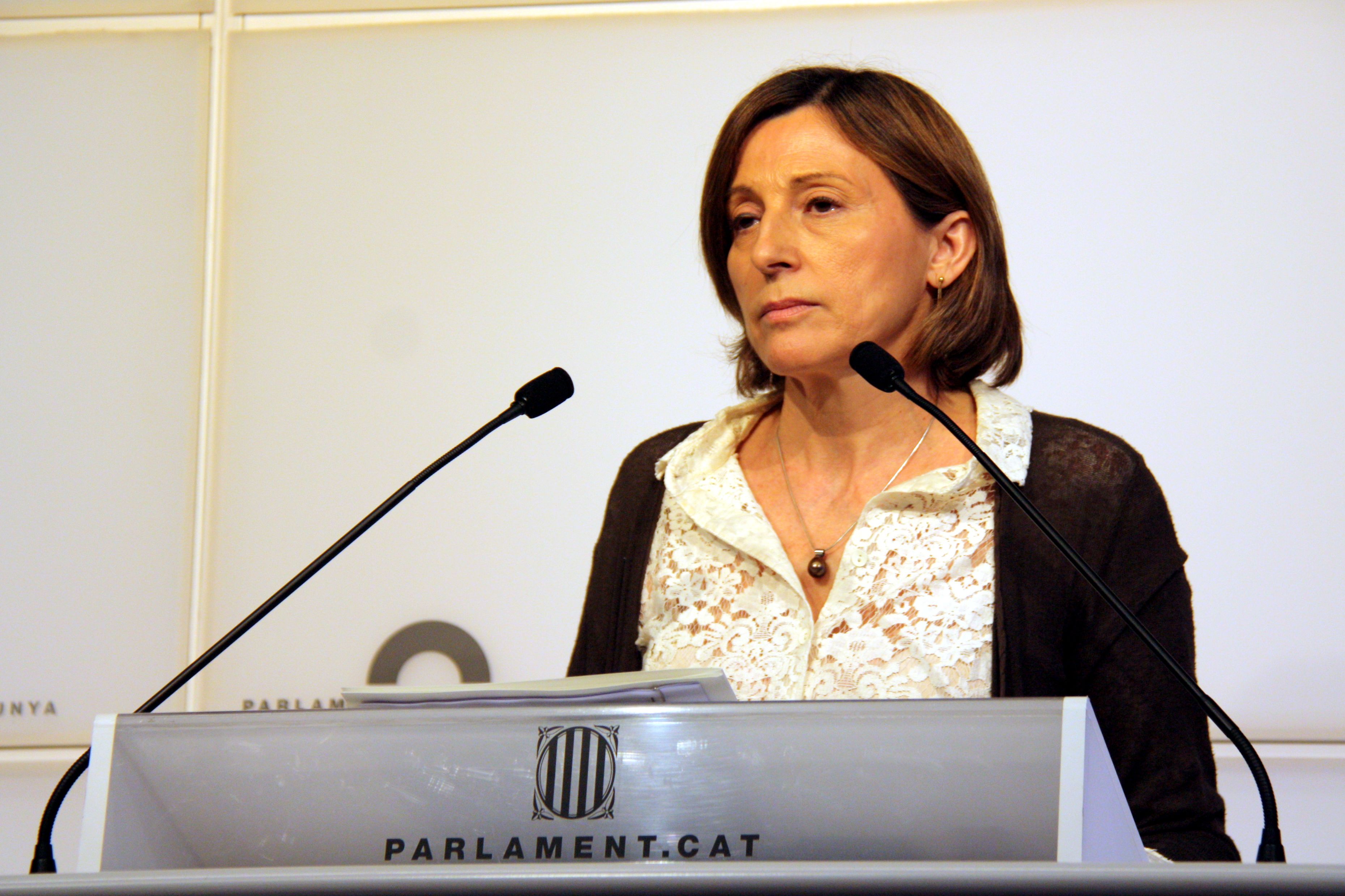 Forcadell: "Estem davant un atac frontal a la democràcia"