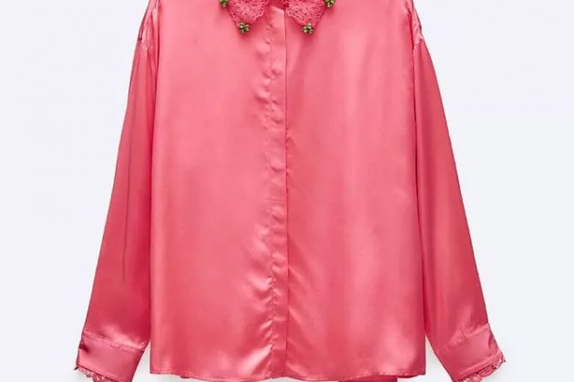 Camisa rosa d'Uterque