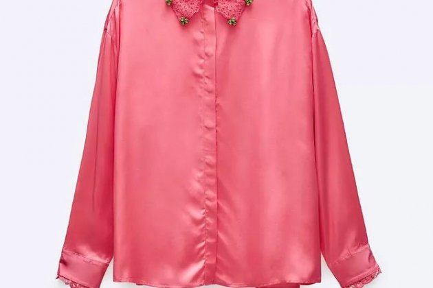 Camisa rosa de Uterque