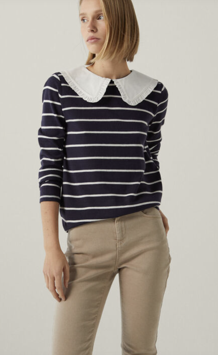 camisa amb coll peter pa 