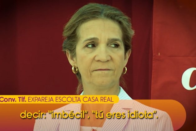 Infanta Elena insultos escolta Telecinco