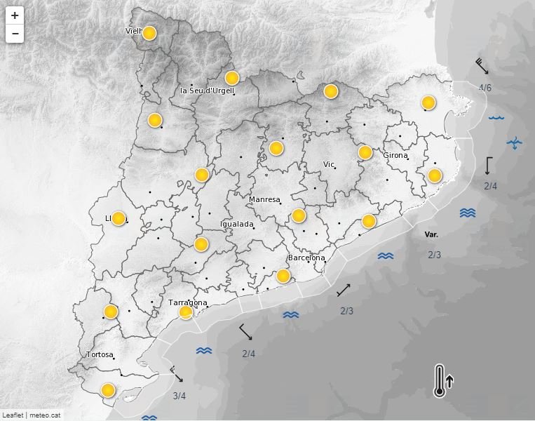 Predicción 29 de enero Meteocat