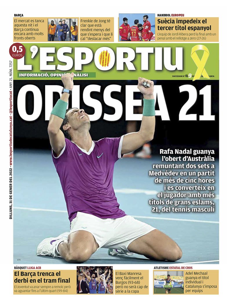 20220131 Nadal Open Austràlia L'Esportiu