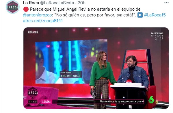 Antonio Orozco en La Roca La Sexta