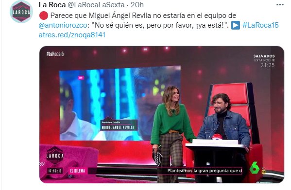 Antonio Orozco en La Roca La Sexta