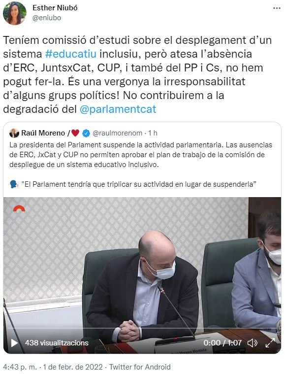 TUIT Diputados del PSC