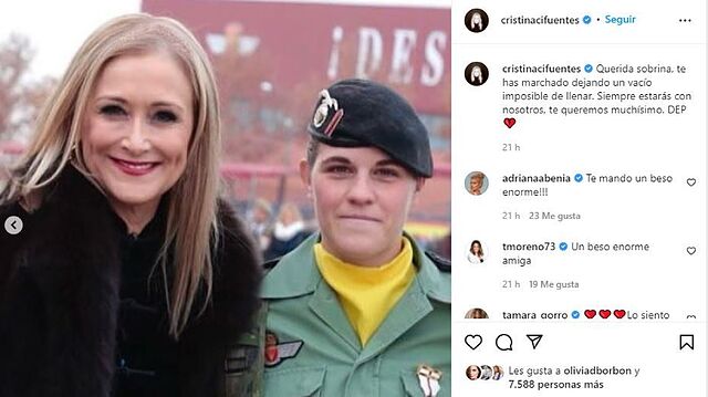 Cristina Cifuentes con su sobrina