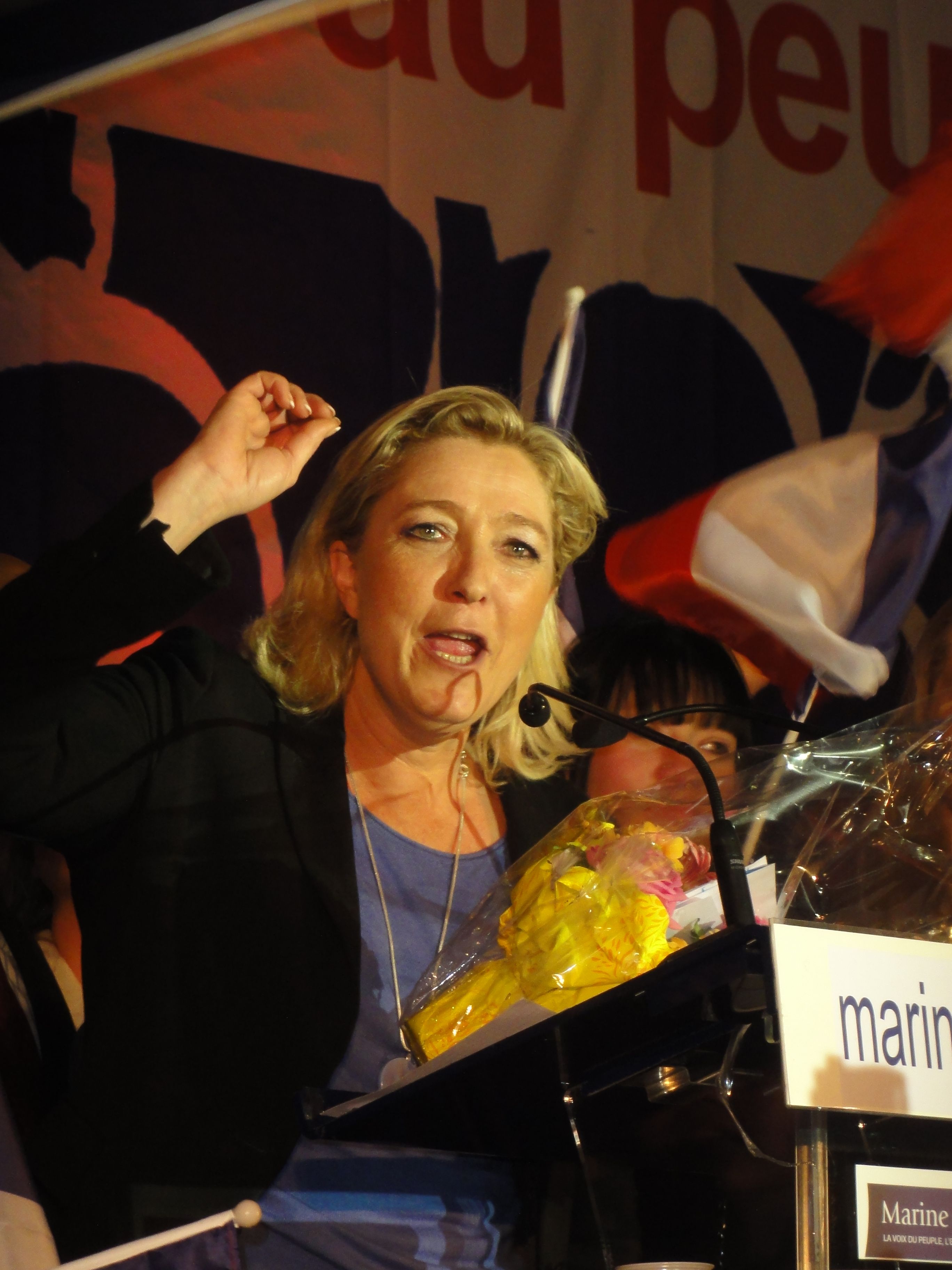 Le Pen lloa Podemos: "Existeix perquè no hi ha un Front Nacional a Espanya"