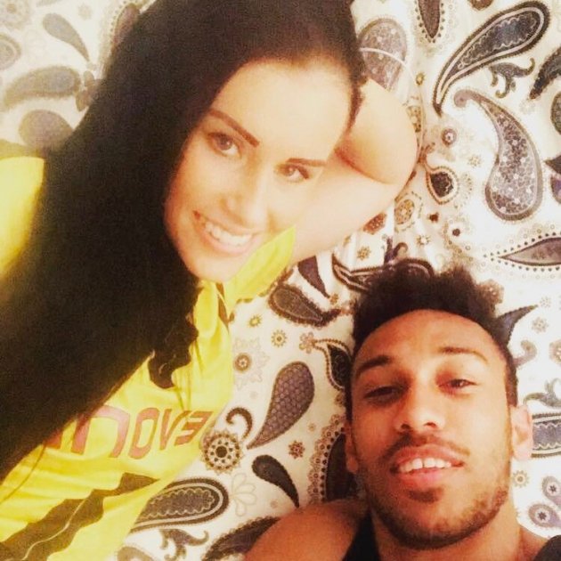 Alysha Behague y Aubameyang Instagram