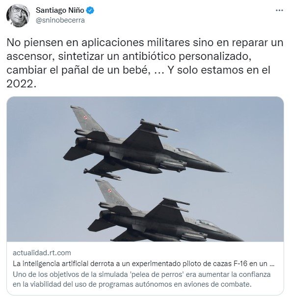 Santiago Niño Becerra tuit