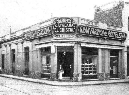 Confitería Catalana El Cristal (principios siglo XX) en Buenos Aires. Font Pinterest