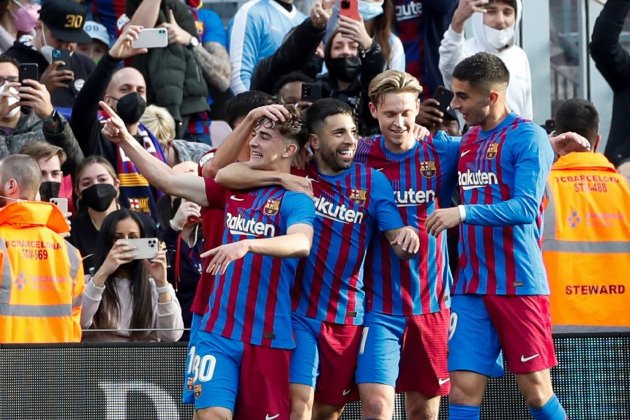 celebracion gol gavi atletico alba fc barcelona efe