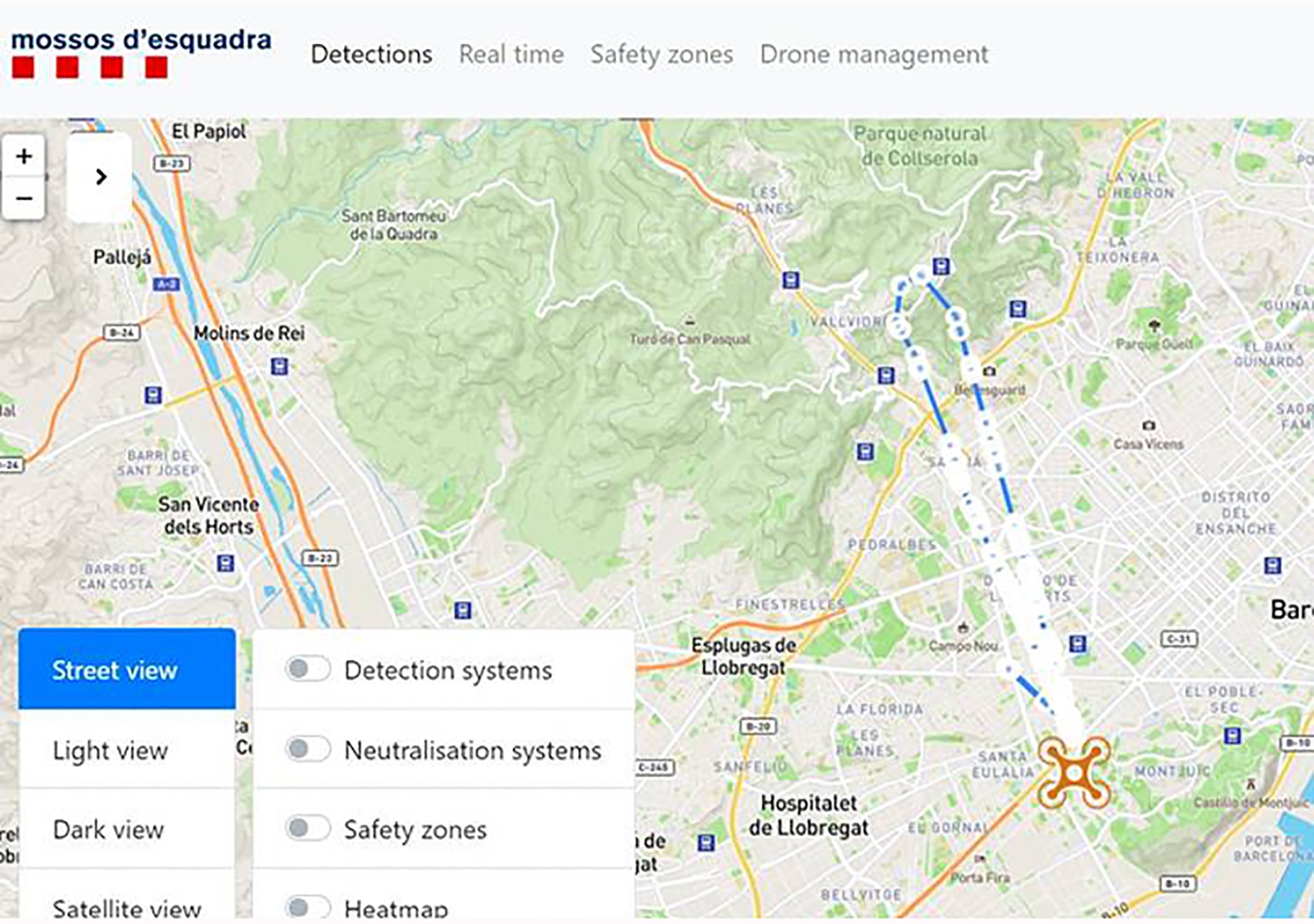 Mossos d'Esquadra - UDron - Kuppel