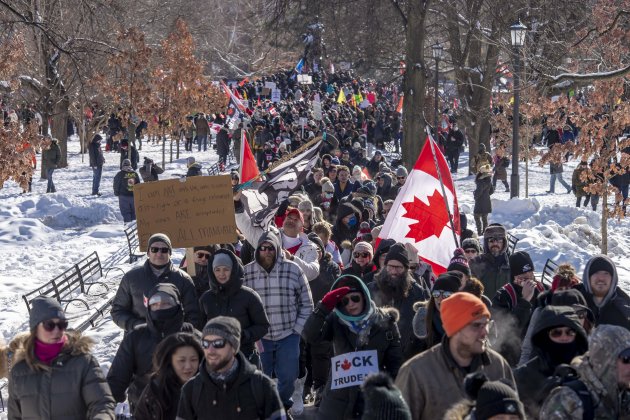 EuropaPress  05 february 2022 canada toronto protestas anti vacunas, coronavirus, covid