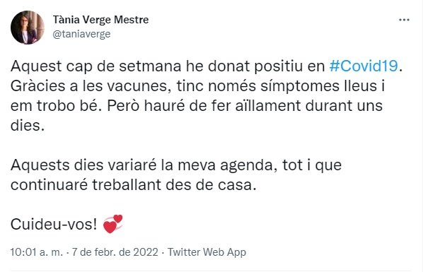 TUIT covid tania verge