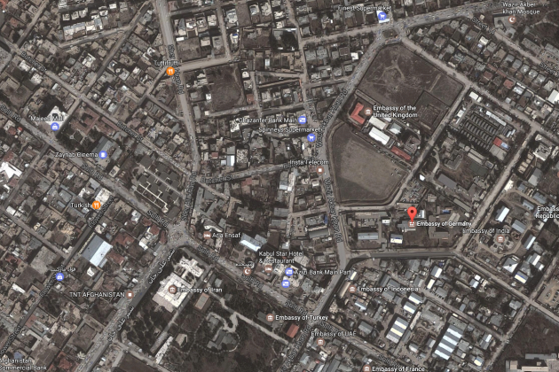 embaixada alemanya kabul google maps
