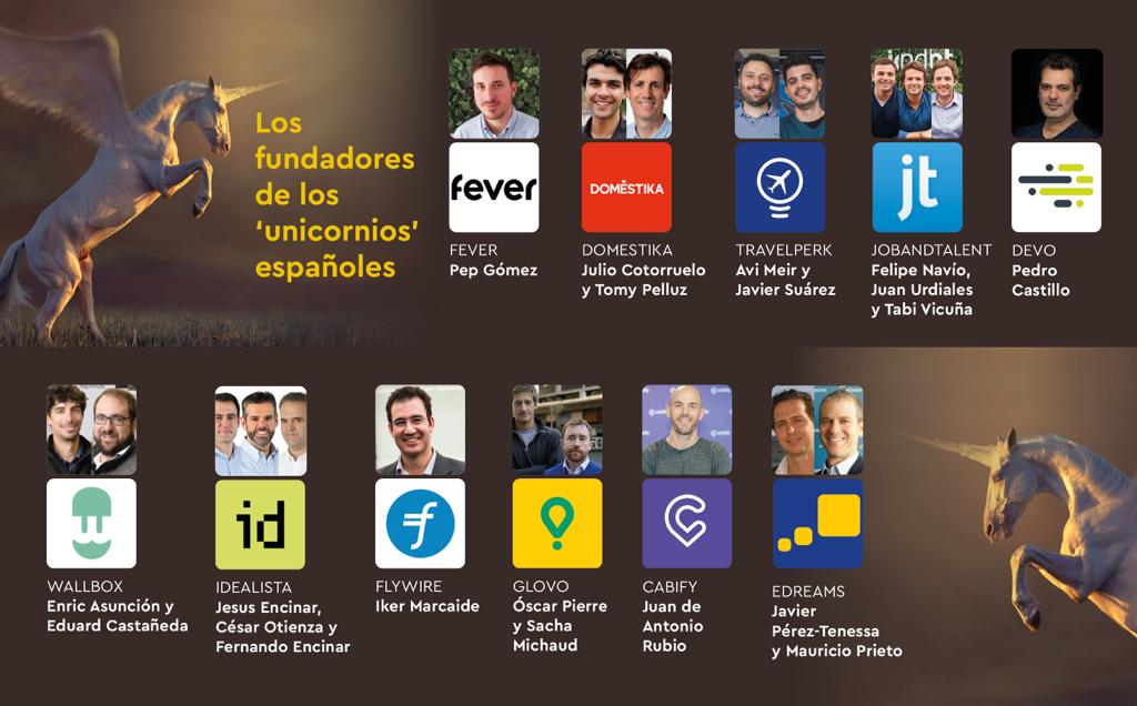 Fundadores ‘unicornios’ españoles