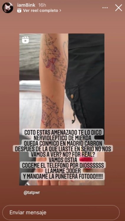 tabla|puesto Carlota Prado contra Coto Matamoros Instagram