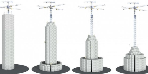 Bloques de hormigón para capturar energía cinética