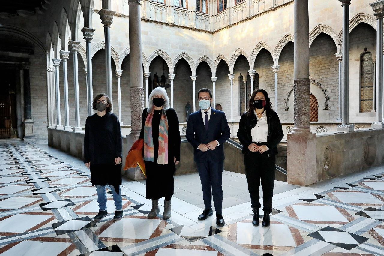 Repaso de la CUP a Aragonès durante la reunión en el Palau de la Generalitat