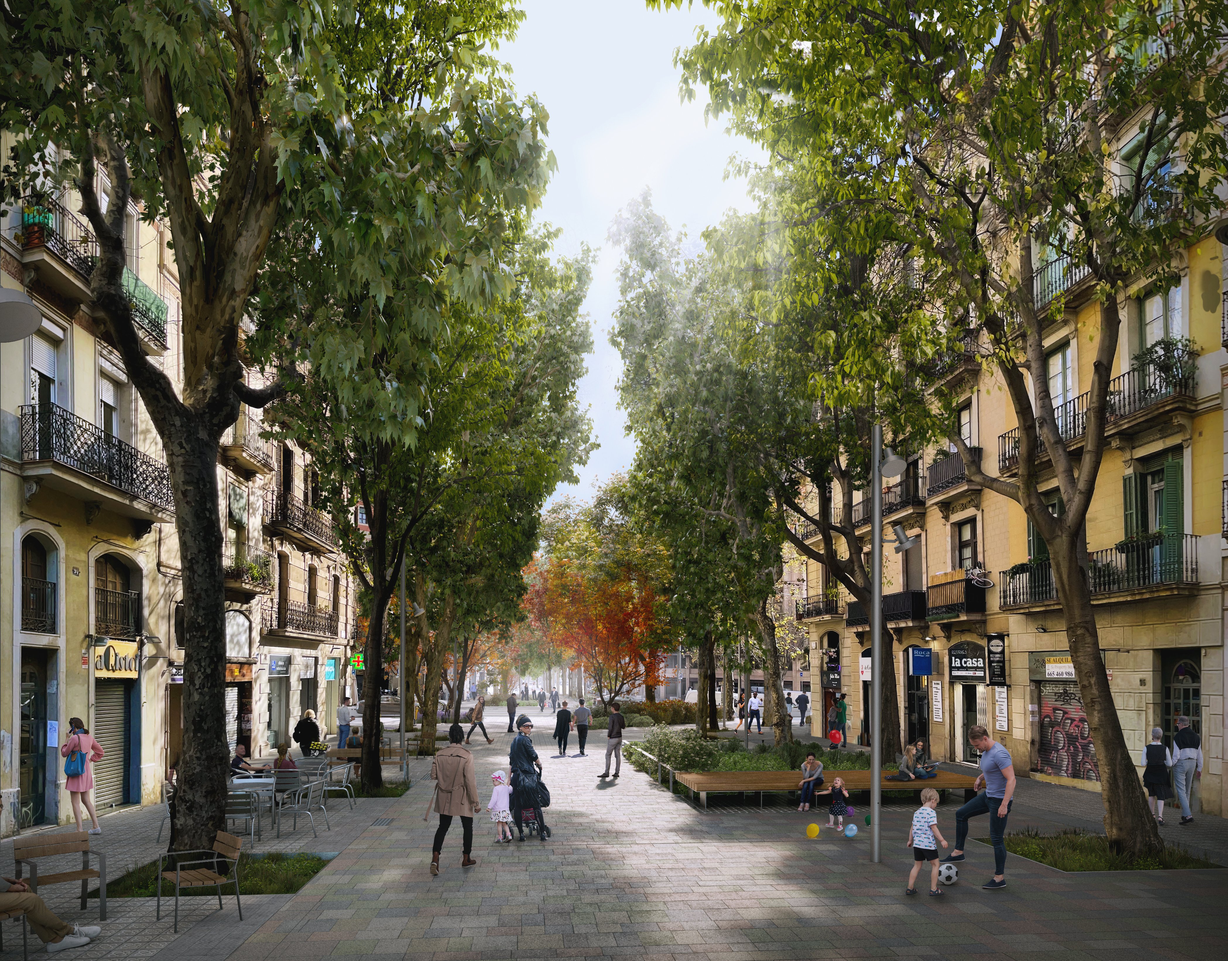 La transformación del Eixample siguiendo el modelo Superilla empezará en junio