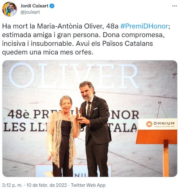 TUIT Jordi Cuixart