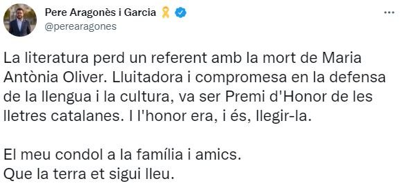 TUIT Pere Aragonès